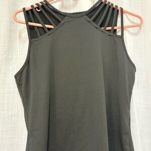 Women's Black Strappy Top